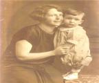 William Gieske and his mother
