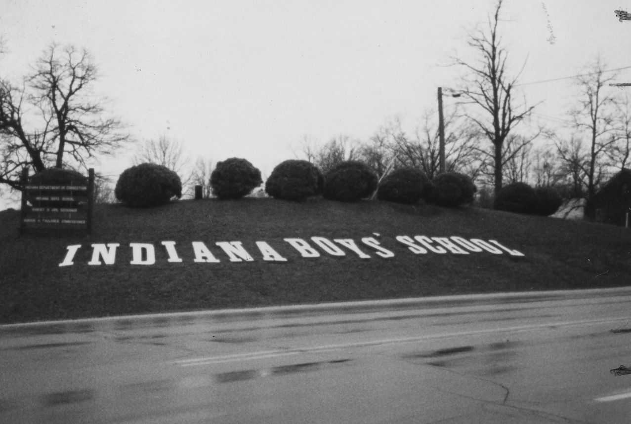 Indiana Boys School Sign