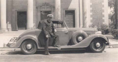 1934 blue Buick Roadster