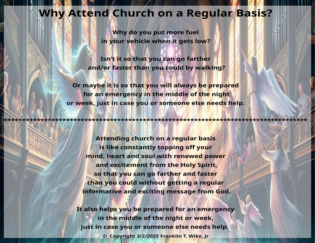 Why Attend Church on a Regular basis