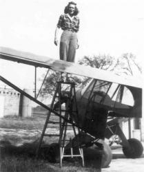 Working on Wings of Piper Cub